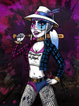 DC Chola Harley Quinn Digital Art Print