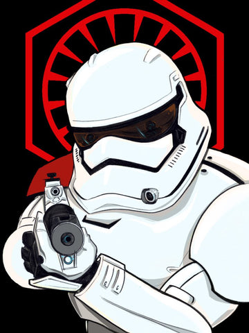 Star Wars First Order Storm Trooper Art Print