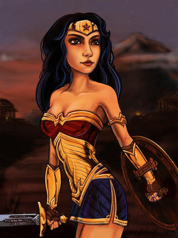 DC Wonder Woman Digital Art Print